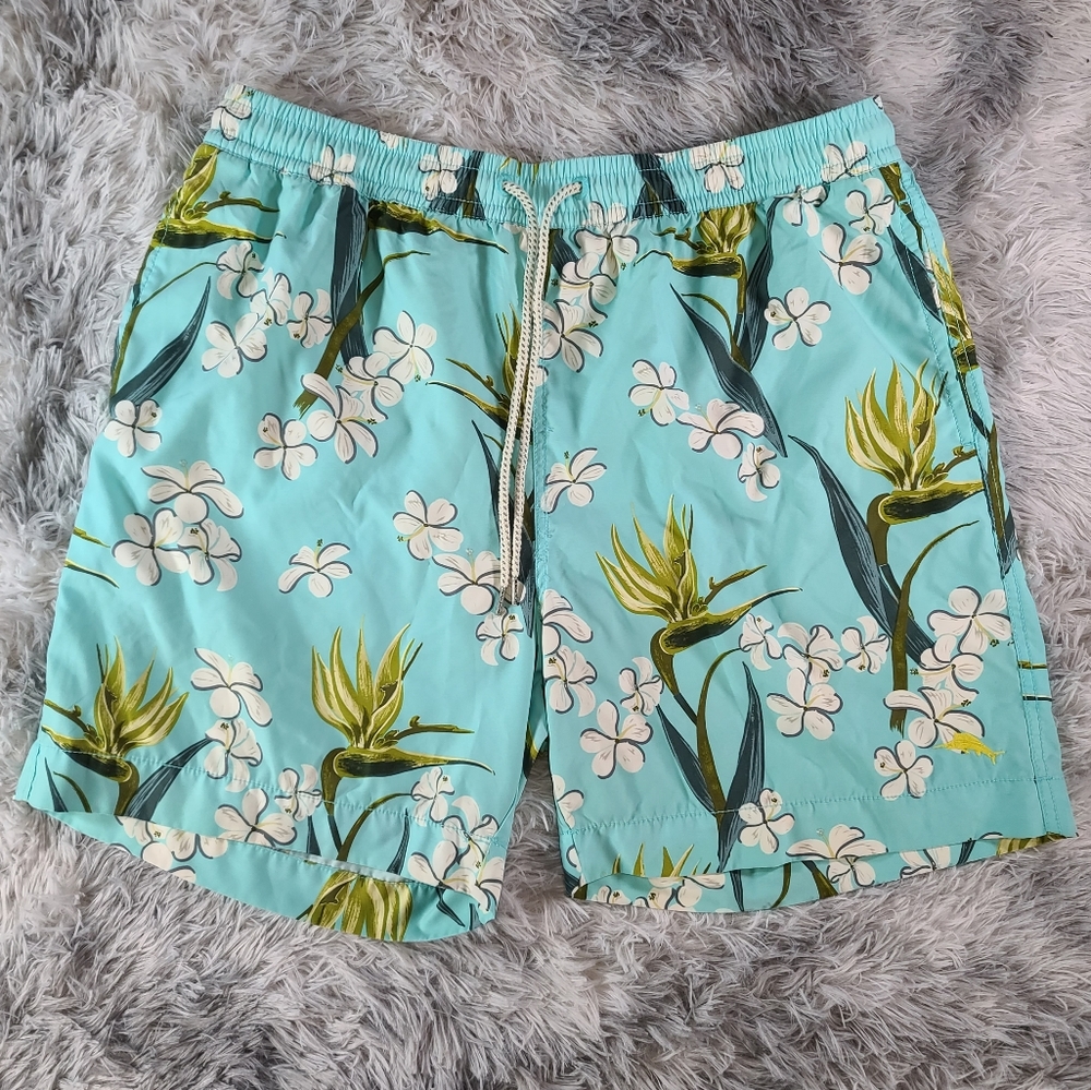 Tommy Bahama Men's Relax Tropical Floral Pull On Swim Trunks Size XL